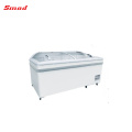 500L/700L Big Capacity Glass Door Chest Freezer Display Freezer